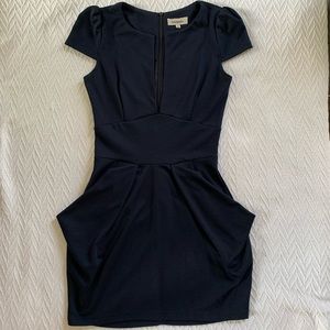Navy Blue Mini Dress